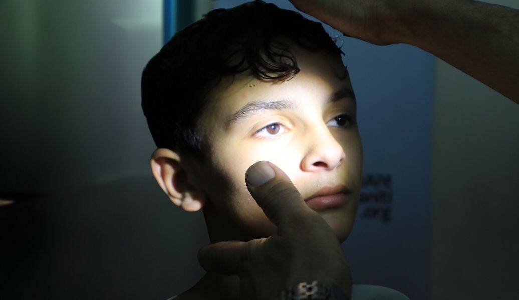 Majd came to us at the Humaniti mobile clinic with poor eyesight.